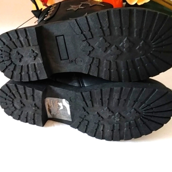 JESSICA CARLYLE GIRLS AMALI BLACK MOTO BOOTS SIZE 1 NWOT - Picture 13 of 16